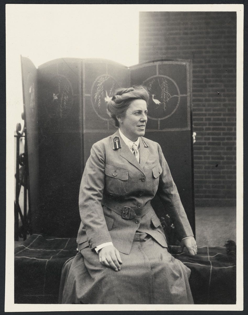 Dr Agnes Bennett who was the commanding officer of the 7th Medical Unit of the Scottish Women's Hospitals for Foreign Service.